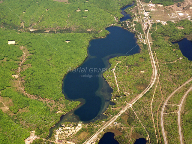 Big Bradford Lake in Otsego County, Michigan